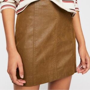 Free People Skirts | Free People Vegan Suede Mini skirt